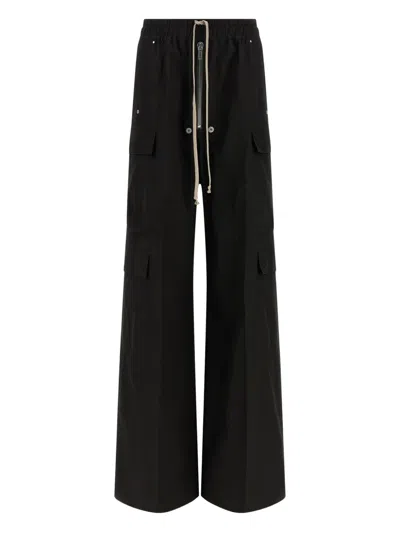 RICK OWENS CARGOBELAS DRAWSTRING ELASTICATED TROUSERS