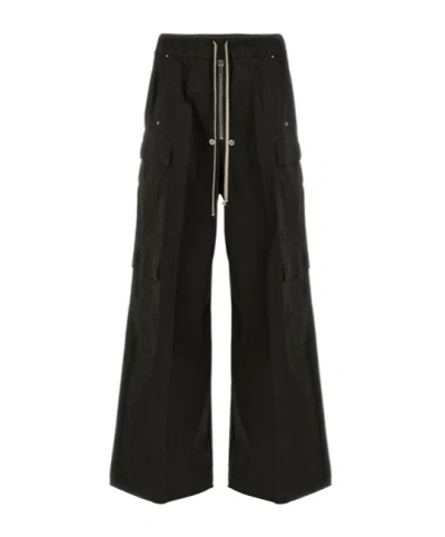 RICK OWENS RICK OWENS CARGOBELAS DRAWSTRING WIDE-LEG TROUSERS
