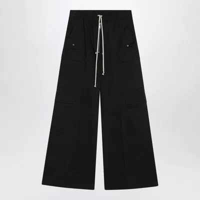 Rick Owens Cargobelas Heavy Cotton Poplin Pant In Black