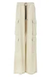 Rick Owens Wide-leg Cargobelas Pants With Adjustable Drawstring Waist In Neutral