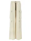 Rick Owens Wide-leg Cargobelas Pants With Adjustable Drawstring Waist In Neutral