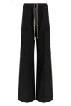 Rick Owens Cargobelas Drawstring Elasticated Trousers In Black