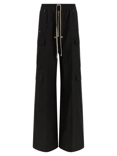 Rick Owens Kids'  'cargobelas' Pants In Black