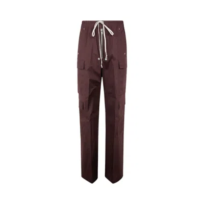 Pre-owned Rick Owens Cargobelas Pants 'mahogany' | Red | Men's Size 52