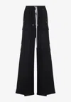 Rick Owens Cargobelas Straight-leg Pants In Black