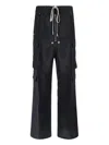 Rick Owens Wide-leg Trousers With High Waist And Utility Pockets