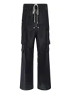 Rick Owens Men's Silk Cargobelas In Black  