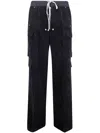 Rick Owens Drawstring Casual Pants In Blue