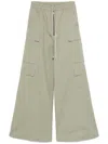 Rick Owens Cargo Trousers Drawstring In Green