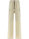 Rick Owens Wide-leg Cargobelas Pants With Adjustable Drawstring Waist In Neutrals