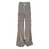 Rick Owens Cargobelas Twisted Wool Pants In Multi