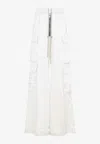 Rick Owens Cargobelas Cargo Pants In White