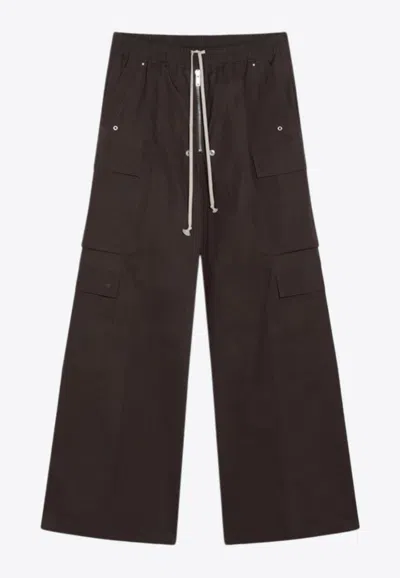 RICK OWENS CARGOBELAS WIDE-LEG TRACK PANTS