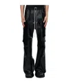 Rick Owens Men's Silk Cargobelas In Black