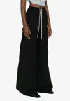 Rick Owens Women Heavy Cotton Cargobelas Pants In Black