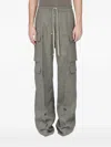 Rick Owens Cargobelas Twisted Wool Pants In Brown