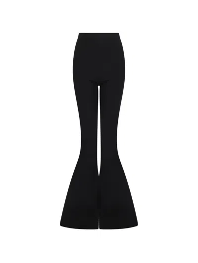 Rick Owens Carla High-waisted Flared Trousers In Black