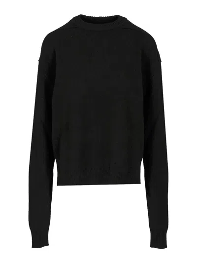 Rick Owens Cashmere And Wool Sweater In Black