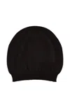 Rick Owens Cashmere Beanie Hat In Brown