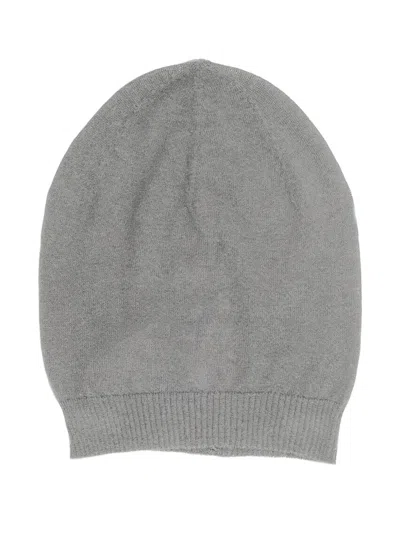 Rick Owens Cashmere Beanie Hat In Gray