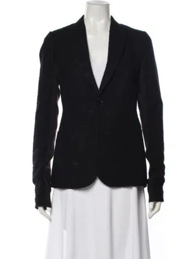 Pre-owned Rick Owens Cashmere Blazer In Black