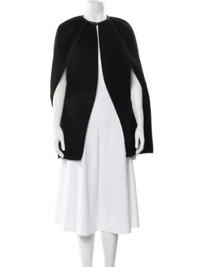 Pre-owned Rick Owens Cashmere Cape In Black