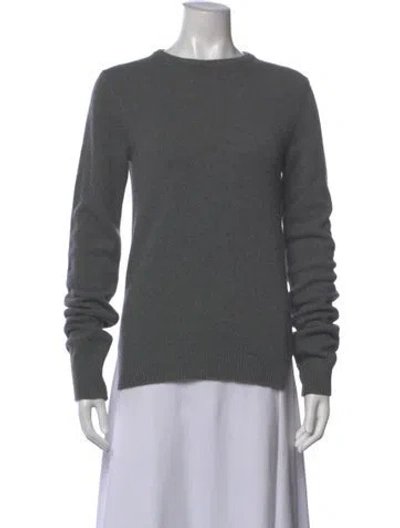 Pre-owned Rick Owens Cashmere Crew Neck Sweater In Gray