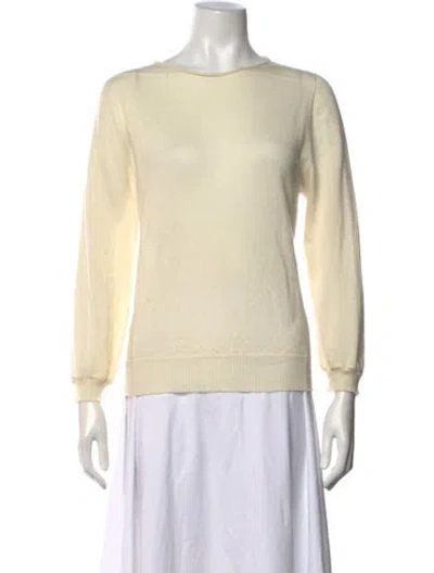 Pre-owned Rick Owens Cashmere Crew Neck Sweater In Neutrals