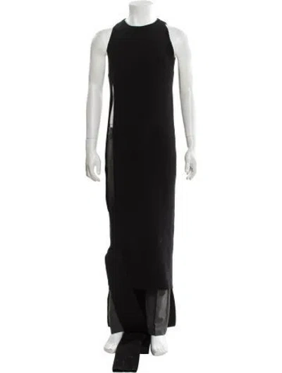 Pre-owned Rick Owens Cashmere Crew Neck Sweater Vest In Black