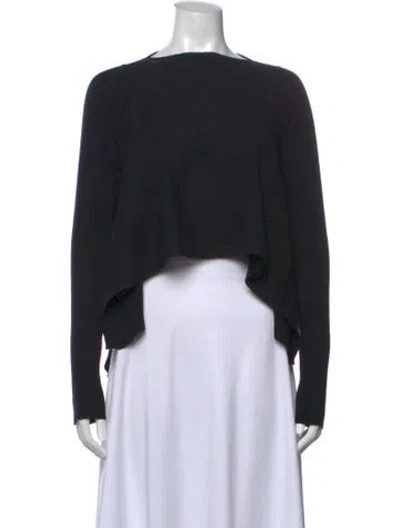 Pre-owned Rick Owens Cashmere Crew Neck Top In Black