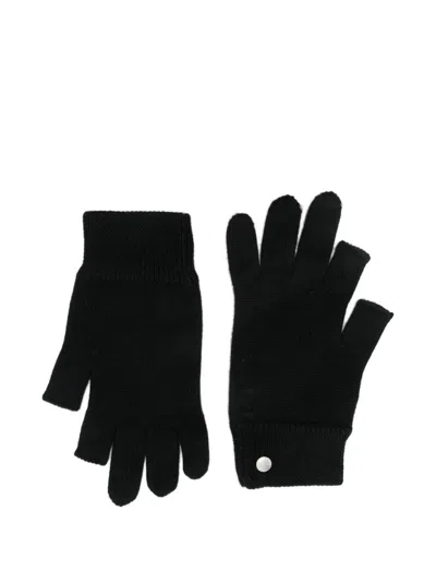 Rick Owens Cashmere Gloves In Black