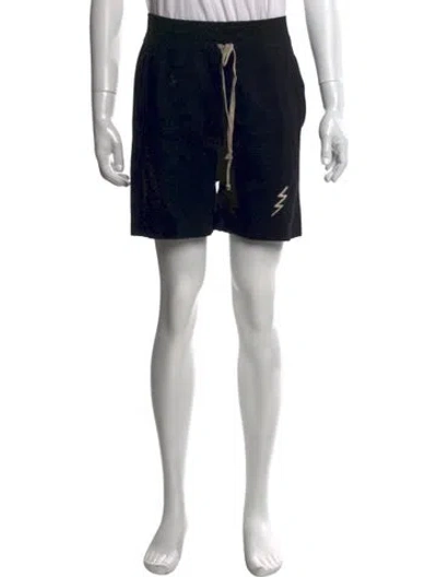 Pre-owned Rick Owens Cashmere Jogger Shorts In Black