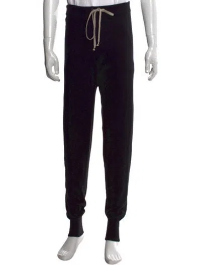Pre-owned Rick Owens Cashmere Joggers In Black