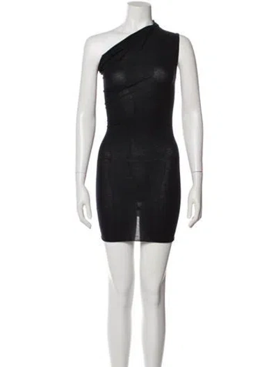 Pre-owned Rick Owens Cashmere Knee-length Dress In Black