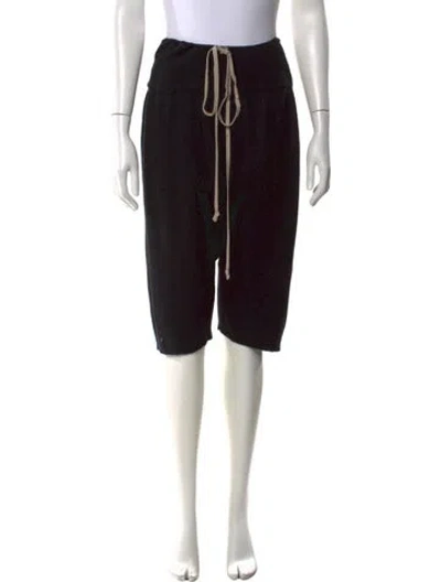 Pre-owned Rick Owens Cashmere Knee-length Shorts In Black