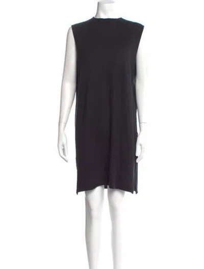 Pre-owned Rick Owens Cashmere Mini Dress In Black