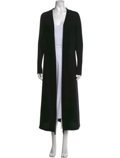 Pre-owned Rick Owens Cashmere Open Front Sweater In Black