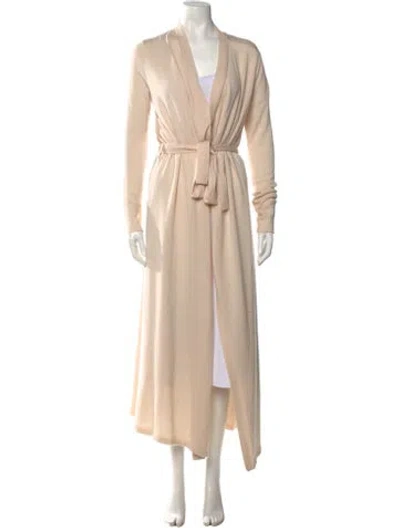 Pre-owned Rick Owens Cashmere Open Front Sweater In Neutrals