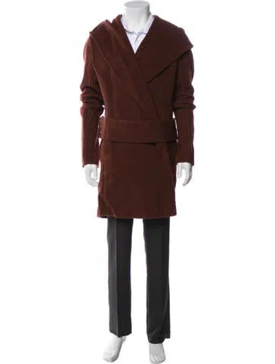 Pre-owned Rick Owens Cashmere Overcoat In Brown