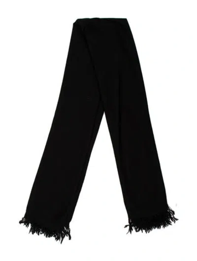 Pre-owned Rick Owens Cashmere Scarf In Black