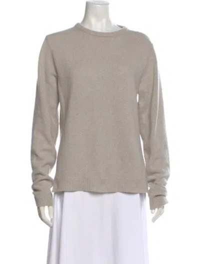 Pre-owned Rick Owens Cashmere Scoop Neck Sweater In Grey