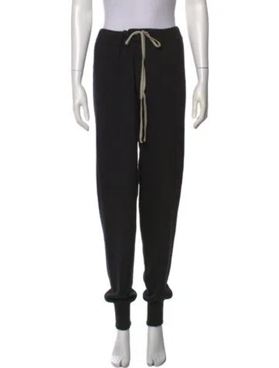 Pre-owned Rick Owens Cashmere Skinny Leg Pants In Black