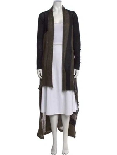 Pre-owned Rick Owens Cashmere Striped Sweater In Neutrals