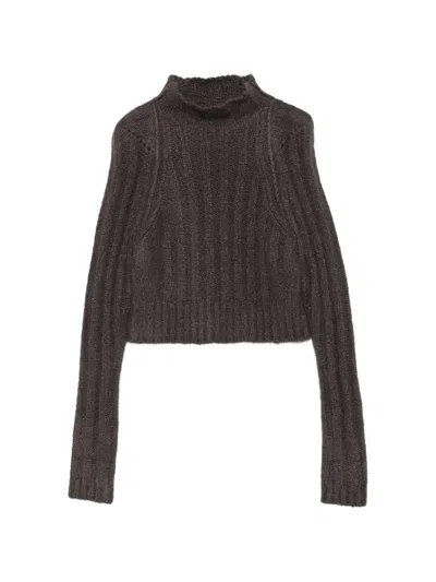 Rick Owens Cashmere Sweater In Gray