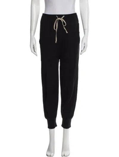 Pre-owned Rick Owens Cashmere Sweatpants In Black