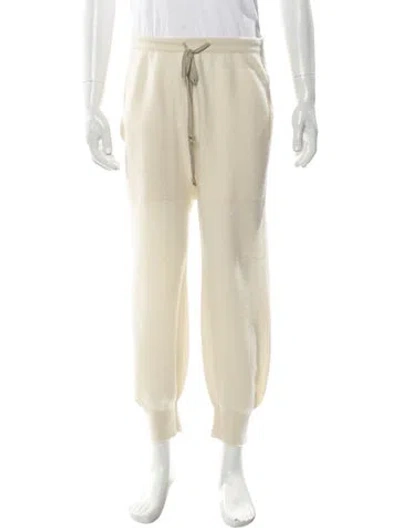 Pre-owned Rick Owens Cashmere Sweatpants In Neutral