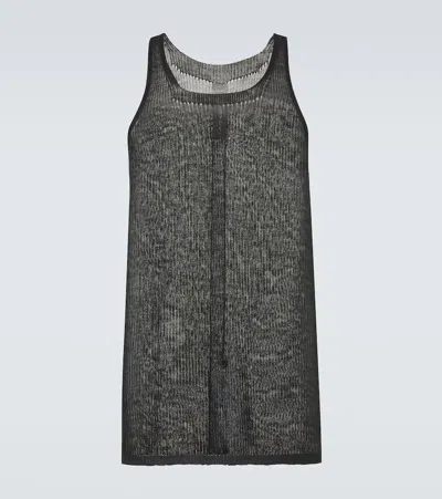 Rick Owens Cashmere Tank Top In Gray
