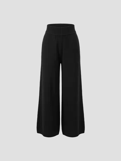 Rick Owens Cashmere-blend Loose Pants In Black
