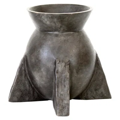 Pre-owned Rick Owens Cast Bronze Evase Vase Nitrate Patina In Gold