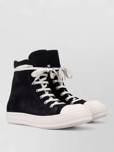 Rick Owens Casual High Top Boots Contrast Toe Cap In Multi